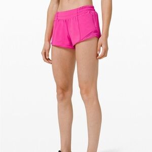 Lululemon Hotty Hot Shorts Sonic Pink Size 2 2.5”